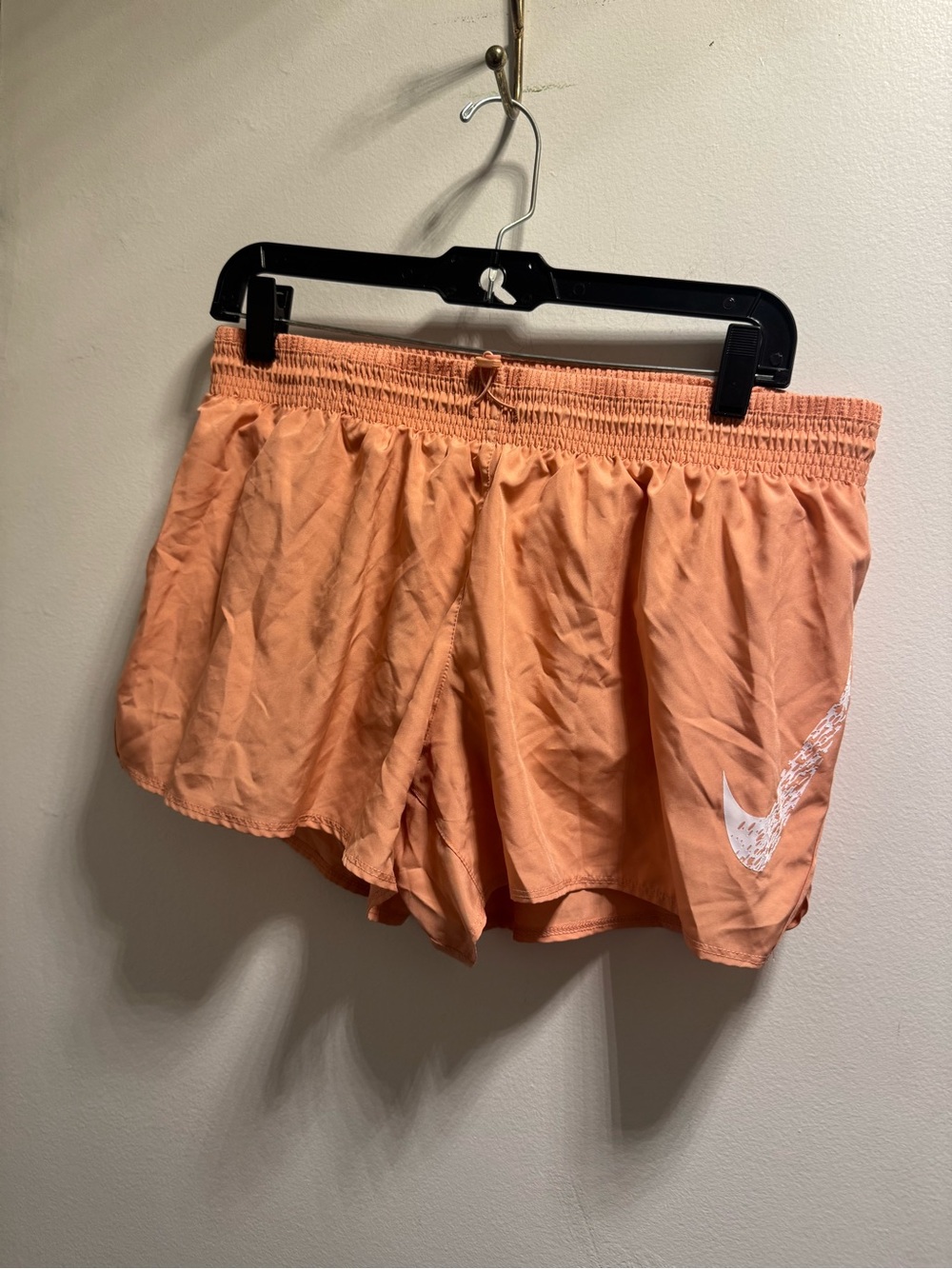 *Nike Women’s Peach-Orange Athletic Running Shorts